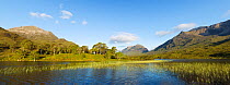 Loch Clair and pinewoods with Liathach beyond. Torridon, North-west Scotland, UK, September 2011.