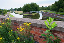 Canals, towpaths and bridges near Bumble Hole Nature Reserve, Sandwell, West Midlands, July 2011