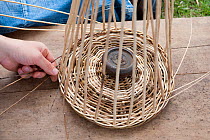Basket weaving at the Country Living Wildlife Roadshow, Sandwell Park Farm, West Bromwich, West Midlands, August 2011