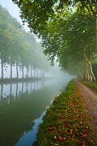 The Canal du Midi near Castelnaudary, Languedoc-Rousillon, France. September 2011.