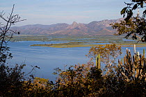 Amolar mountains as seen from Caracara Hill, Matogrossense National Park, Pantanal, Brazil