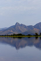 Amolar mountains as seen from Caracara Hill, Matogrossense National Park, Pantanal, Brazil