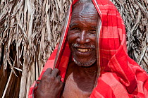 Tribal elder and chief of his village, Orma village, pastoralist tribe living in Tana River delta, Kenya, East Africa 2010. No release available.