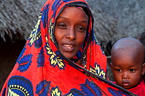 Daughter-in-law of village chief, Orma village, pastoralist tribe living in Tana River delta, Kenya, East Africa 2010