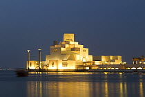Museum of Islamic Art, Doha, Qatar, Arabian Gulf, night time, May 2011