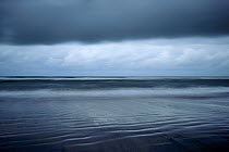 Dark clouds above the North Sea, Norderney, Germany, September