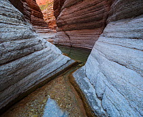 Matkatamiba Canyon with its Muave limestone scoured by erosion. Grand Canyon National Park, Arizona. May 2012.