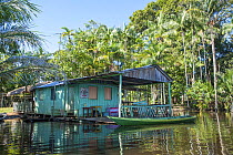 Floating home, Rio Negro, Amazonia, Brazil, June 2012