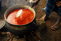 Bassari cooking pot,  Bassari country,  east Senegal. This area became a UNESCO World Heritage site in 2012, for cultural landscape and traditions kept by the the Bassari, Fula and Bedik peoples. Sept...