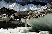 Khumbu Glacier, Sagarmatha National Park (World Heritage UNESCO). Khumbu / Everest Region, Nepal, Himalaya, October 2011.