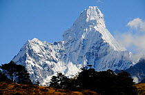 Ama Dablam (6856m), Sagarmatha National Park (World Heritage UNESCO). Khumbu / Everest Region, Nepal, Himalaya, October 2011.