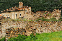 Abandonned buildings - Land abandonment in Vegas de Domingo Rey village, Salamanca Region, Castilla y Leon, Spain, May 2011
