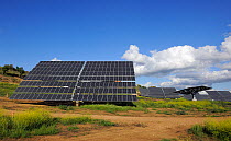 Solar energy panel power station, Ciudad Rodrigo, Salamanca Region, Castilla y Leon, Spain