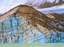 Angel Glacier with morraine, Jasper National Park, Rocky Mountains, Alberta, Canada