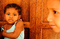 Little girls,  portraits, Stone Town, Zanzibar, Tanzania