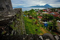 Fort Tolukko, restored Portugese fort dating from 1512 overlooking Ternate harbour. Ternate is the ancient capitol of the spice trade, Maluku Islands, Indonesia 2008