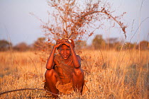 Young bushman from the San community, Makgadikgadi Salt Pans, Kalahari desert, North-East District, Botswana, 2012