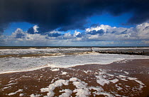 Stormy afternoon at Walcott, Norfolk, October