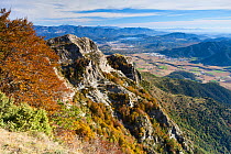 View from Puigsacalm mountain, Girona Province, Spain, October