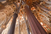 Basilica and Expiatory Church of the Holy Family / Basílica y Templo Expiatorio de la Sagrada Familia, designed by architect, Antoni Gaudi, Eixample district, Barcelona City, Spain, November 2011
