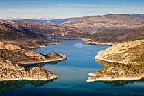 Santa Anna reservoir, Noguera Ribagorzana, Lleida Province, Spain, January