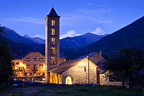 Santa Eulalia de Erill la Vall, Romanesque church, part of UNESCO World Heritage Site at Boi Valley, Pyrenees, Lleida Province, Spain, July 2012