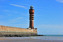 The lighthouse Feu de Saint-Pol at Dunkirk, Nord-Pas-de-Calais, France, August 2012