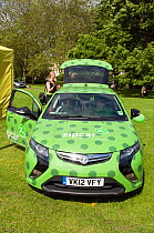 Zipcar, &#39;Wheels when you want them&#39;, car sharing scheme, Camden now London Green Fair, UK June 2012