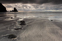 View across Talisker Beach, Isle of Skye, Inner Hebrides, Scotland, UK, October 2012.