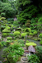 Garden of Dairakuii Temple, Uwajima, Shikoku, Japan
