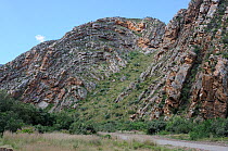 Rock Formation, Seweweekspoort, Little Karoo, Western Cape, South Africa, November