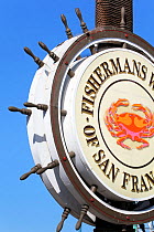 Fishermans Wharf sign at San Francisco, California, USA 2011