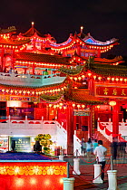 Thean Hou Chinese Temple at night, Kuala Lumpur, Malaysia, February 2012