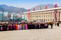 Celebrations on the 100th anniversary of the birth of President Kim IL Sung, Pyongshong, satellite city outside of Pyongyang, Democratic Peoples' Republic of Korea (DPRK), North Korea, April 15 2012