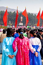 Celebrations on the 100th anniversary of the birth of President Kim IL Sung, Pyongshong, satellite city outside of Pyongyang, Democratic Peoples' Republic of Korea (DPRK), North Korea, April 15 2012