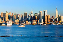 View of Midtown Manhattan across the Hudson River, New York, USA, October 2011