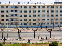City streets in Hamhung, second city, Democratic Peoples' Republic of Korea (DPRK), North Korea 2012