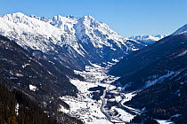 View over St. Jakob from the slopes of the ski resort of St Anton, St Anton am Arlberg, Tirol, Austria, 2008
