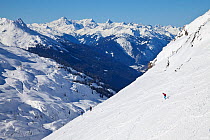 Resort pistes and mountain ranges, St Anton am Arlberg, Tirol, Austria, 2007