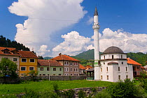 Mosque in the town of Konjic near Sarajevo, Bosnia and Herzegovina, Balkans 2007