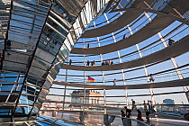 Interior of Reichstag Parliament building, Berlin, Germany, 2007