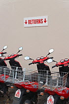 Scooters for rental, St George, Bermuda 2007