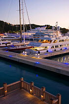 Yacht Haven Grande, the new Yacht Harbour, shopping and restaurant complex completed in 2007, St Thomas, US Virgin Islands, Leeward Islands, Lesser Antilles, Caribbean, West Indies 2008