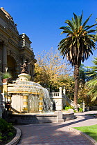 Santa Lucia park and the ornate Terraza Neptuno fountain, Cerro Santa Lucia, Santiago, Chile, 2008