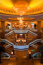 Ornate interior of the Luxury Emirates Palace Hotel, Abu Dhabi, United Arab Emirates, Arabia 2010