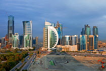 New skyline of the West Bay central financial district of Doha, Qatar, Middle East, Arabian Peninsula 2011