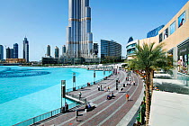 The Burj Khalifa with luxury development below, Dubai, United Arab Emirates 2011