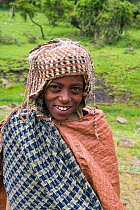 Portrait of local Shepard boy within Simien Mountains National Park, UNESCO World Heritage Site, Highlands of Ethiopia 2005