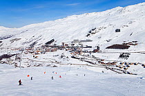 Les Menuires ski resort (1800m) in the Three Valleys, Les Trois Vallees, Savoie, French Alps, France 2009