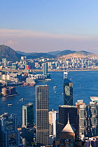 View over Hong Kong from Victoria Peak, China 2009